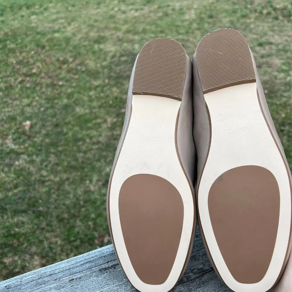 Quince Italian Leather Horsebit Tan Loafer size 8 New without box - Picture 7 of 8